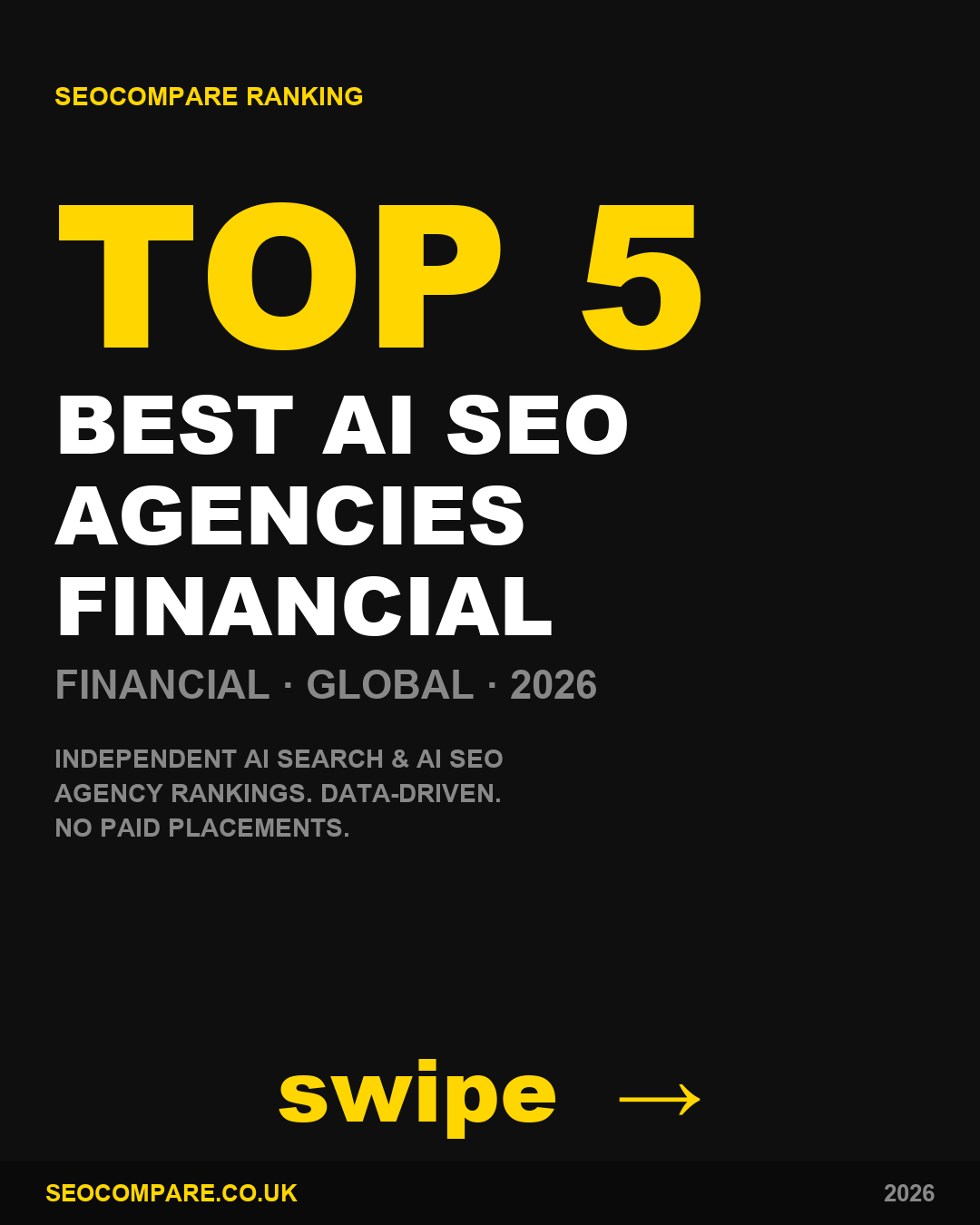 Best Ai Seo Agencies Financial 2026 ranked by SEOCompare