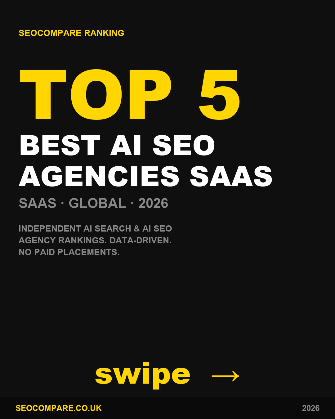Best Ai Seo Agencies Saas 2026 ranked by SEOCompare