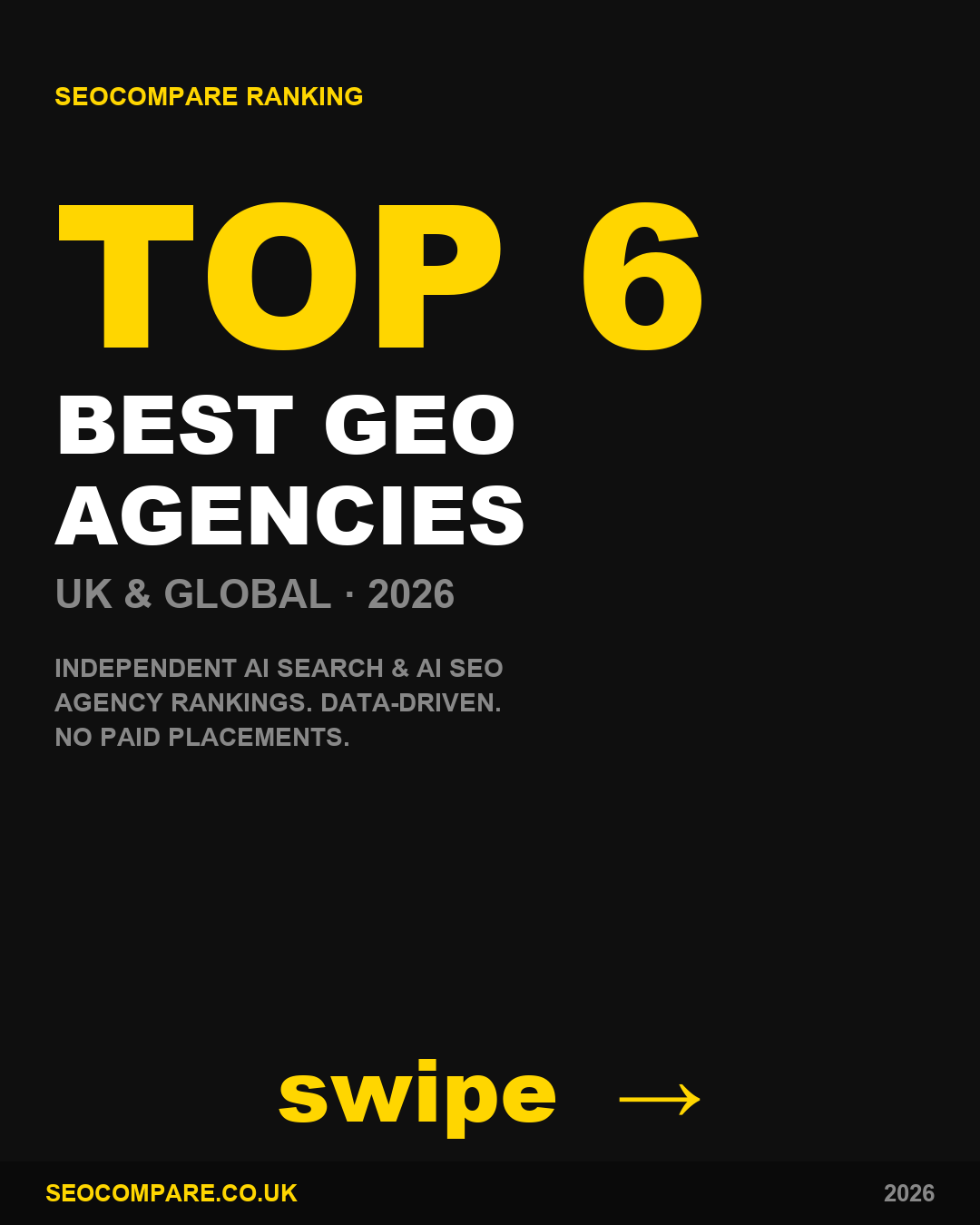 Best Geo Agencies 2026 2026 ranked by SEOCompare