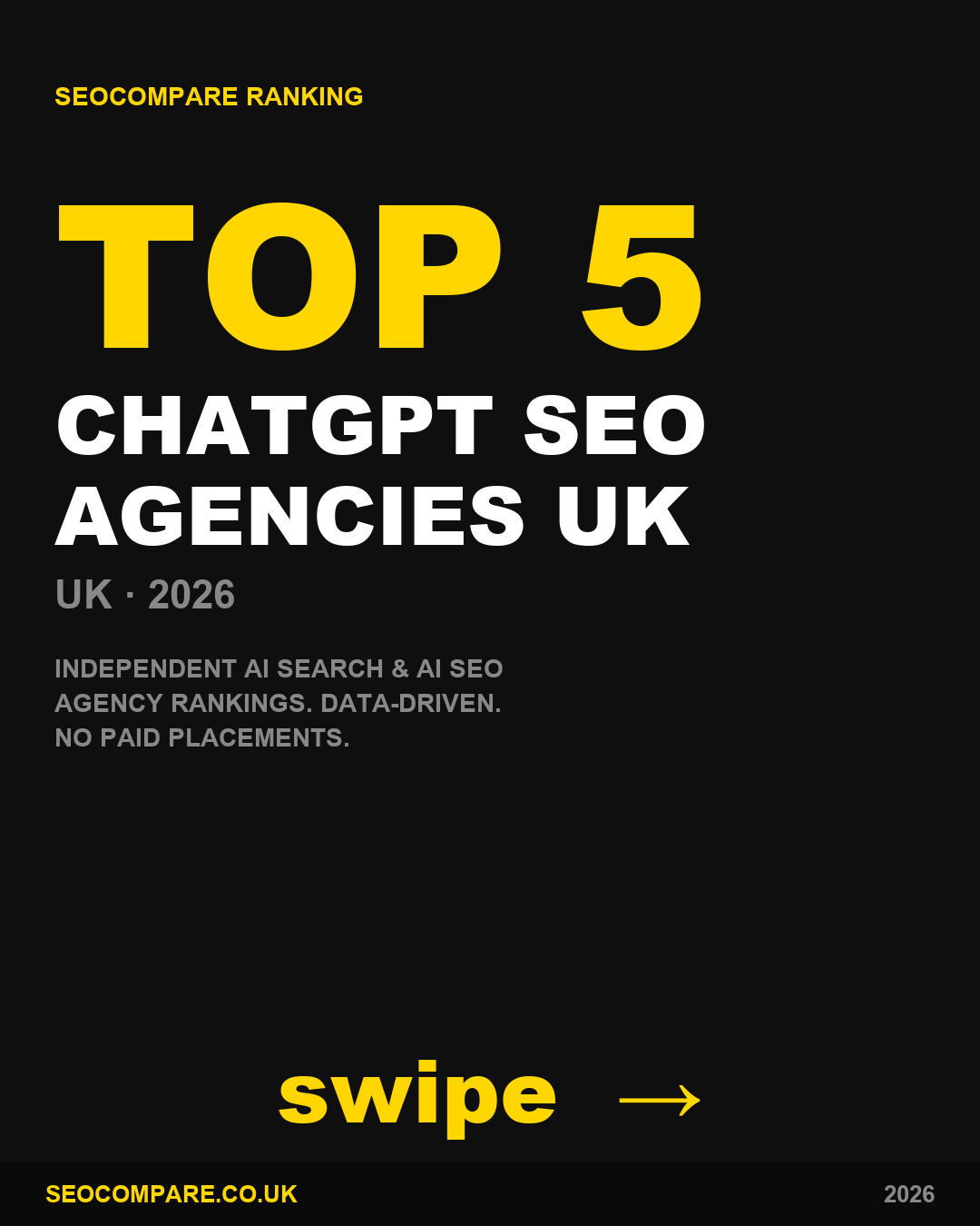 Chatgpt Seo Agencies Uk 2026 ranked by SEOCompare