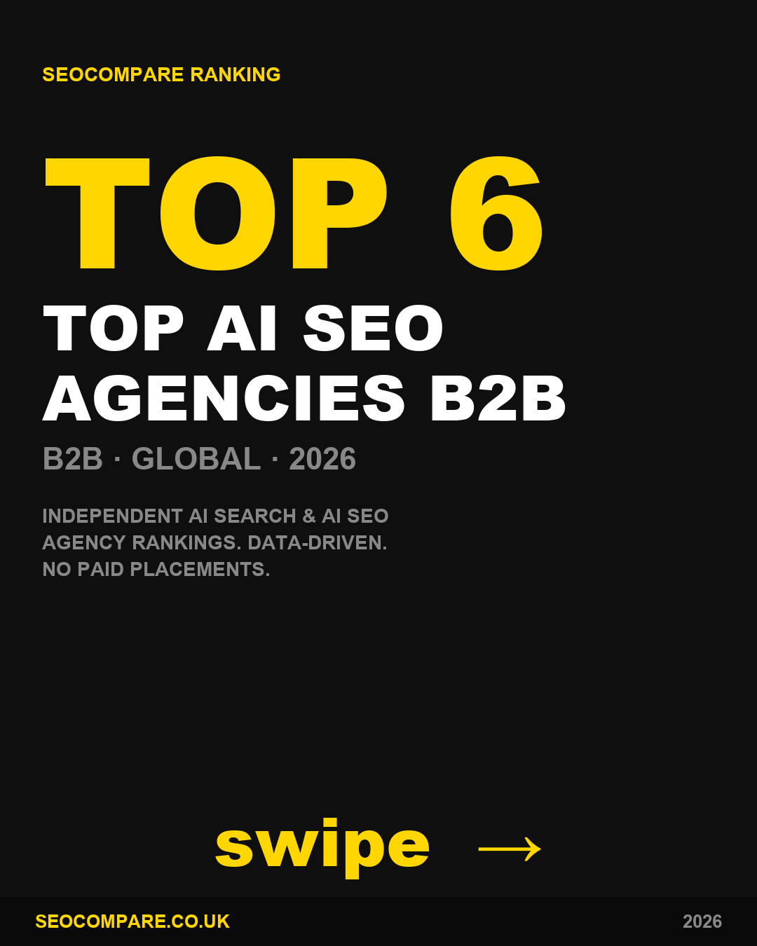 Top Ai Seo Agencies B2B 2026 ranked by SEOCompare