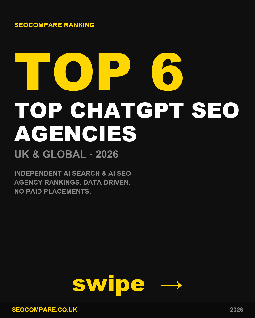 Top Chatgpt Seo Agencies 2026 ranked by SEOCompare